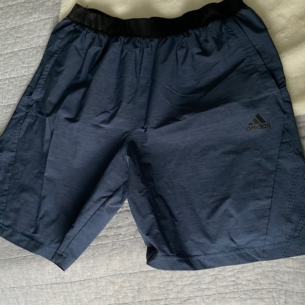 Adidas navy athletic shorts-XL